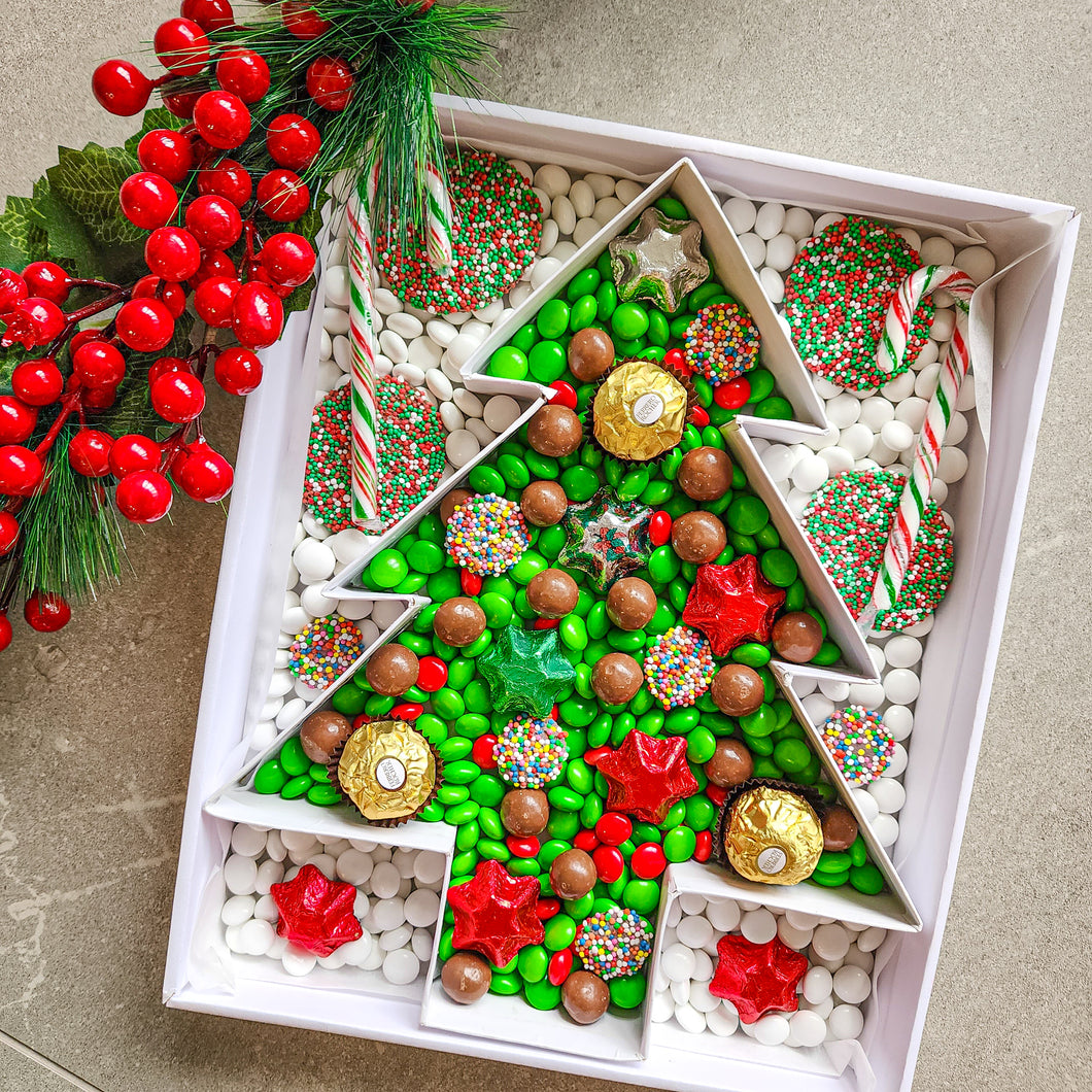 Christmas tree chocolate box