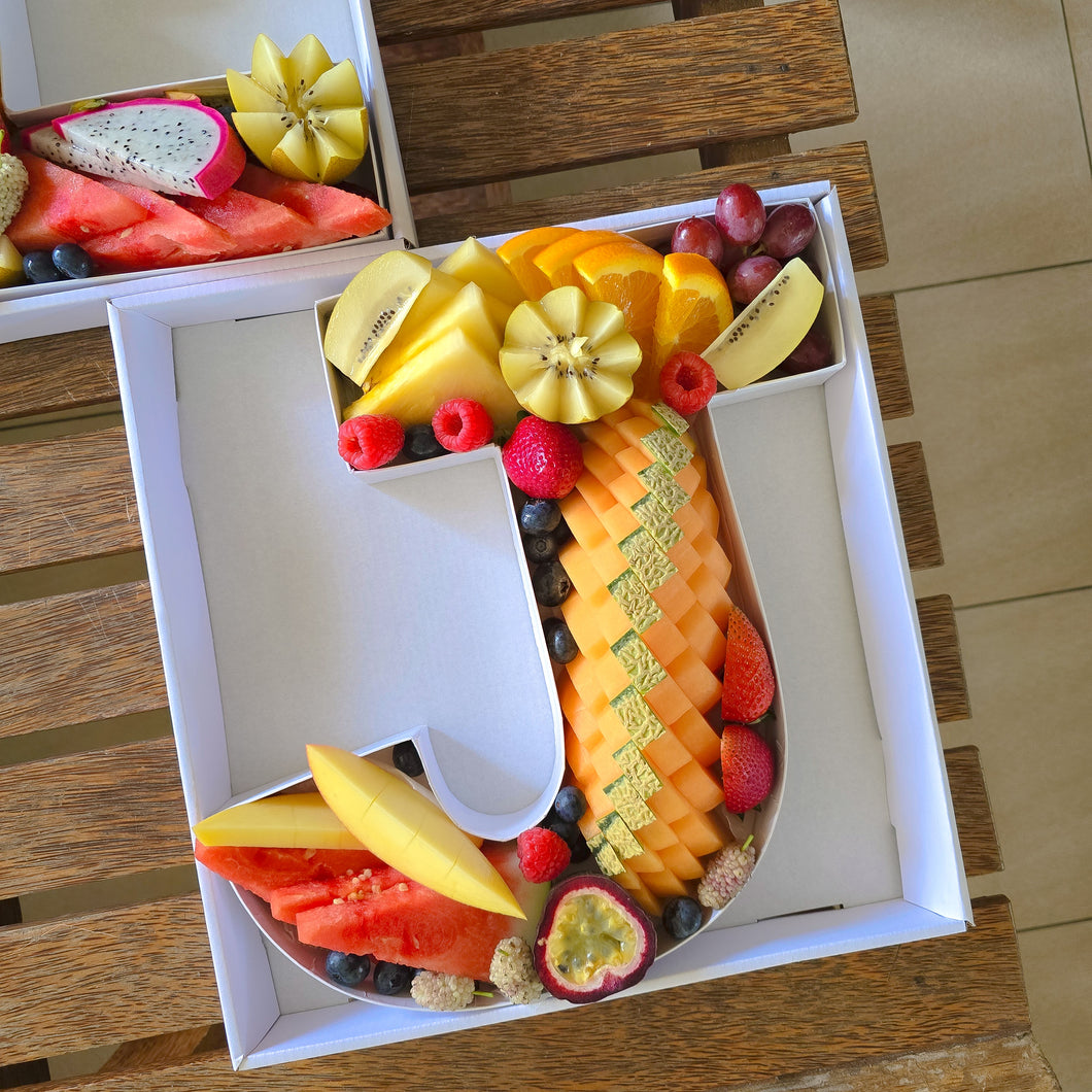 Fruit filled letter boxes