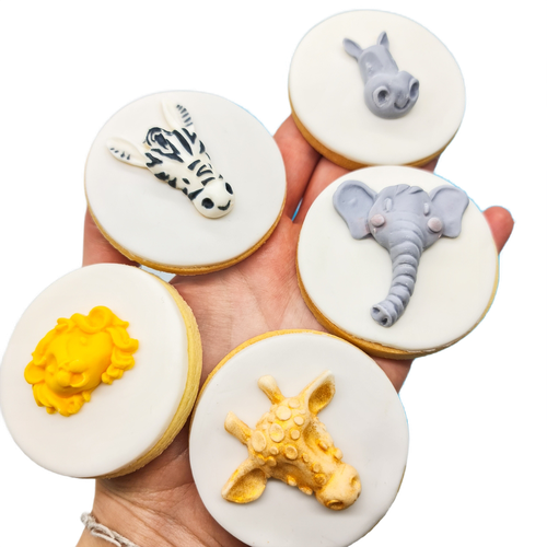 Safari animal 3d cookies